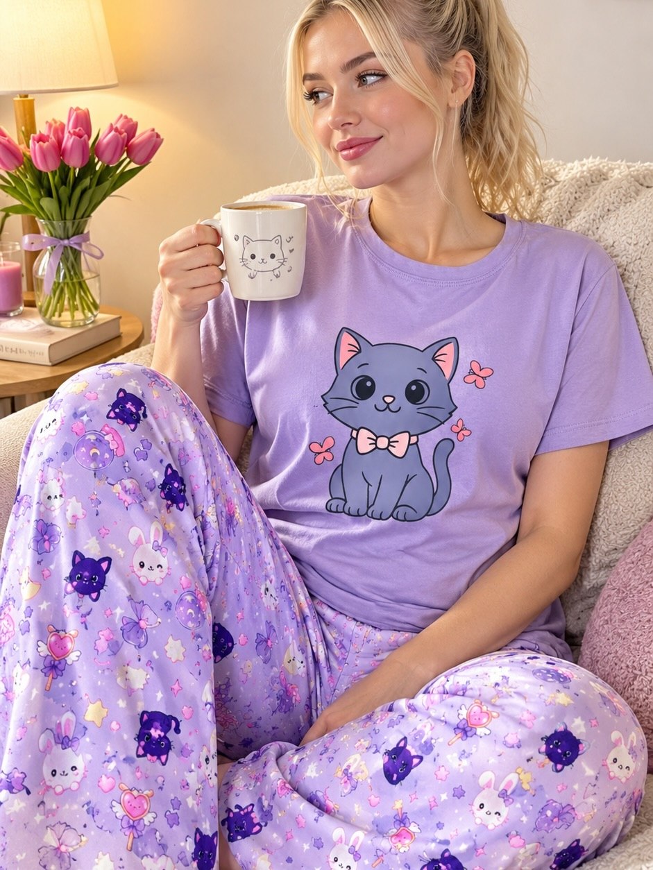 ست تیشرت پنبه و شلوار بوگاتی  تی تی 🎀