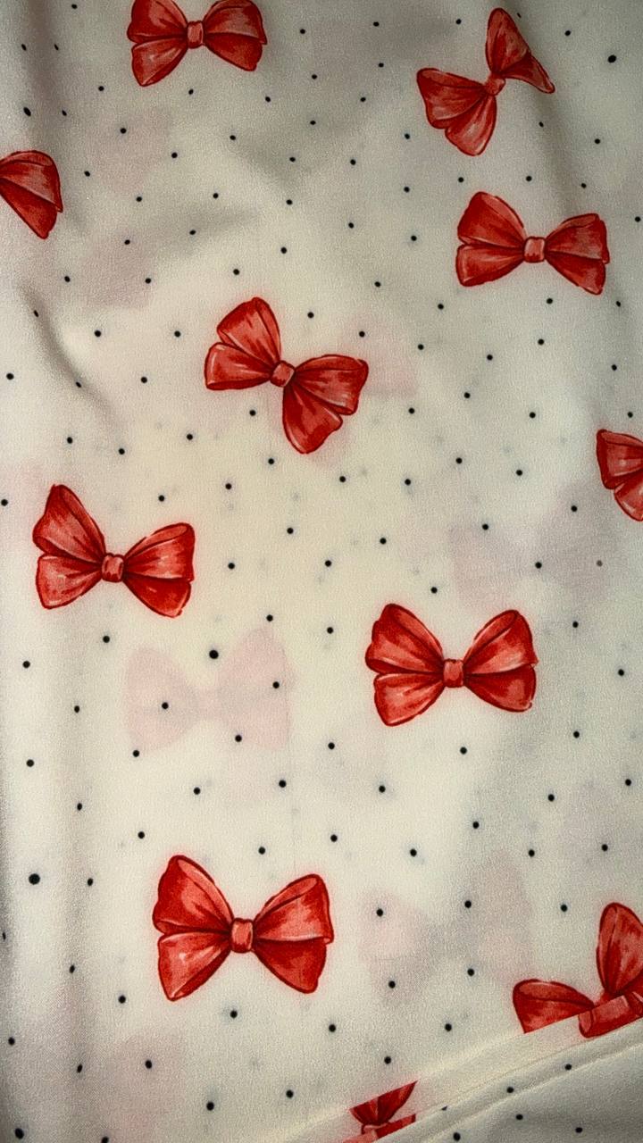 طرح 2 محصول ست تیشرت و شلوار بوگاتی لیلیان پاپیونی مرجانی🎀